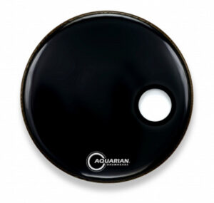 Aquarian 22" Classic Clear Black w/Port Hole Drum Head