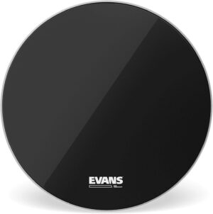 Evans 18" EQ3 Black No Port Version Bass Drum Head Skin BD18RB-NP