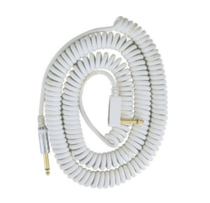 Vox Premium Vintage Coil 9m Electric Guitar Cable, White VCC090WH