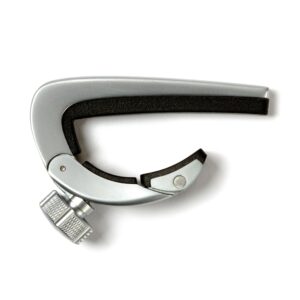 Guitar Capo Dunlop Pivot For Electric And Acoustic Guitars, Satin Chrome DPCSC