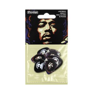 Jim Dunlop JD-JHP15HV Jimi Hendrix Star Haze Guitar Picks 6 Pack