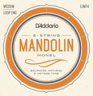 D'Addario EJM74 Mandolin Strings, Monel, Medium 11-40