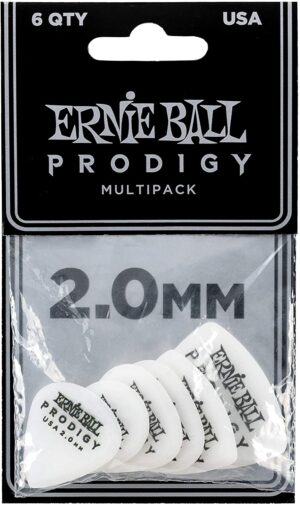Ernie Ball Multipack 2mm Prodigy Guitar Picks X6 Pack Plectrums 100% Genuine