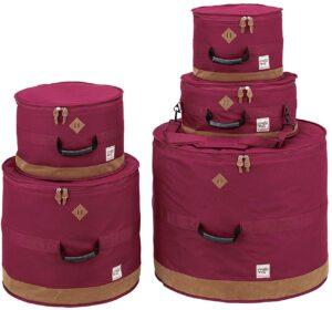 Drum Bag Set Tama Powerpad TDSS52KWR Includes 10", 12", 14", 16", 22" WINE RED