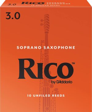 D'Addario Rico 3.0 Strength Reeds for Soprano Sax X10 PACK