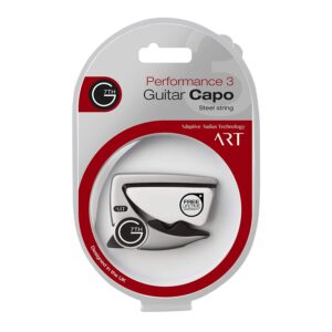 G7th Performance 3 Steel String Acoustic Or Electric 6 Guitar Capo, Silver