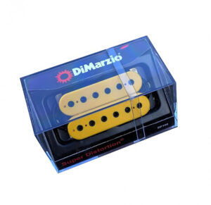 DiMarzio Super Distortion Humbucker YELLOW w/Black Poles Guitar Pickup DP100Y+BK