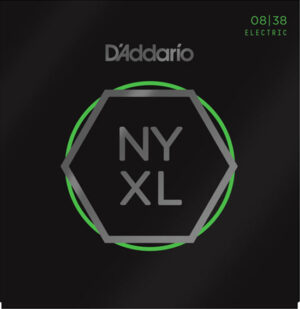 D'Addario NYXL0838 Nickel Wound, Extra Super Light, Electric Guitar Strings 08-38