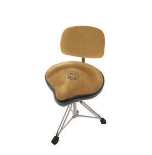 Roc n Soc Moto Seat Drum Stool Throne With Backrest TAN