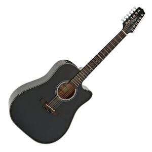 Takamine GD30CE-12-BLK Electro Acoustic 12 String Guitar, Black