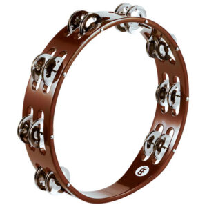 Meinl TA2AB Wood Tambourine 2 Row Steel Jingles