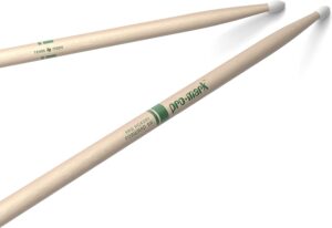 Promark TXR5AN Hickory 5AN Natural Finish Nylon Tip Drum Sticks