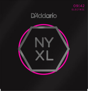 D'Addario NYXL0942 Nickel Carbon Steel Alloy Electric Guitar Strings 09-42 Super Light