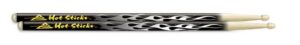 Artistick 5A Black Flame Hotsticks Logo Drum Sticks
