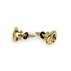 D'Addario PWEEP302 Elliptical Guitar End Pins, Gold