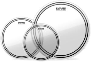 Evans EC2 SST Clear Fusion Tom Drum Head Pack ETP-EC2SCLR-F