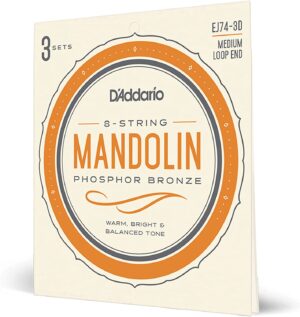 D'Addario EJ74-3D Mandolin Phosphor Bronze 11-40 Strings, X3 Set Offer