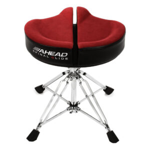 Ahead Drum Stool Throne Spinal G Four Leg, Red Cloth Top ASPG-R