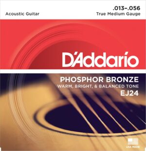 D'Addario EJ24 Phosphor Bronze, True Medium, 13-56 Acoustic Guitar Strings