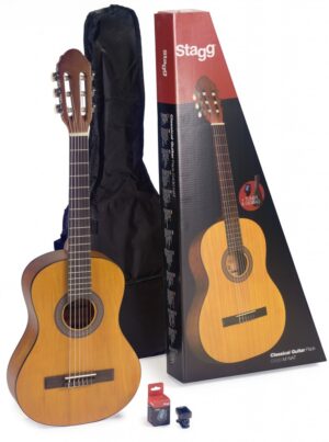 Classical 3/4 Acoustic Guitar Pack Stagg C430 M NAT PACK