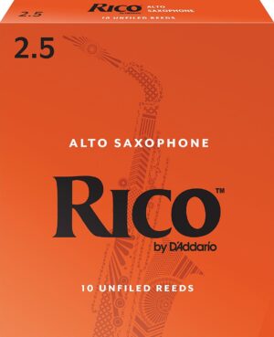 D'Addario Rico Alto Sax Reeds #2.5 Ten Pack RJA1025