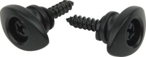 D'Addario PWEEP102 Elliptical Guitar End Pins, Black