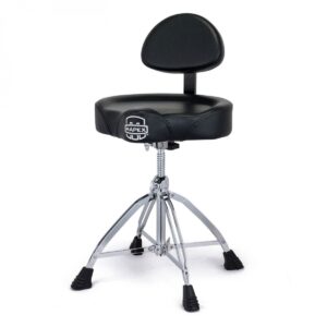 Drum Stool Mapex Spindle Adjustment With Back Rest And Saddle Top T875