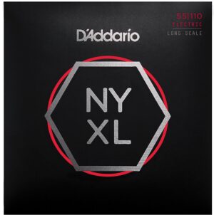D'Addario NYXL55110 Long Scale, Heavy Bass Guitar Strings, 55-110