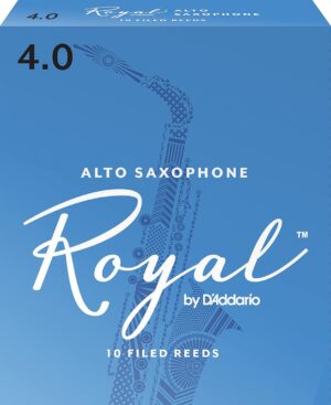 Alto Sax Reeds D'Addario RJB1040 Rico Royal 4.0 Strength Pack of 10
