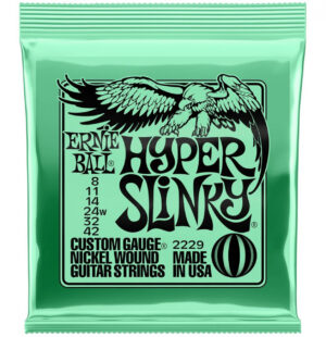 Electric Guitar Strings Hyper Slinky Ernie Ball 8-42 Nickel Wound 100% Genuine