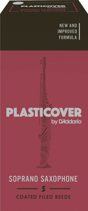 D'Addario Rico RRP05SSX150 Plasticover 1.5 Strength Reeds for Soprano Sax (Pack of 5)