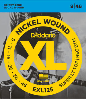 D'Addario EXL125 XL 9-46 Super Light Electric Guitar Strings