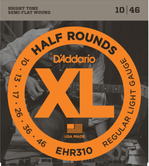 D'Addario EHR310 Half Rounds Electric Guitar Strings 10-46