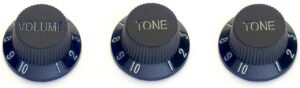Stagg Electric Guitar Black Volume And Tone Knob Set SP-KNST-BLK