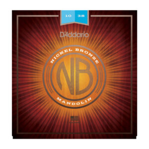 D'Addario NBM1038 Nickel Bronze Mandolin Strings, Light, 10-38