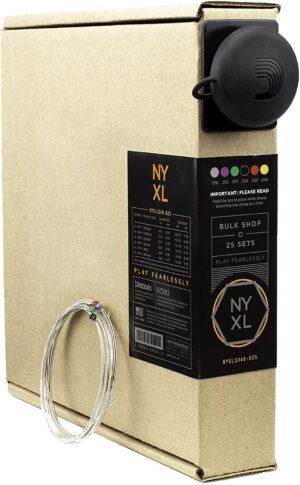 D'Addario NYXL1046-B25 Electric Guitar Strings, Super Light, 10-46, 25 Sets