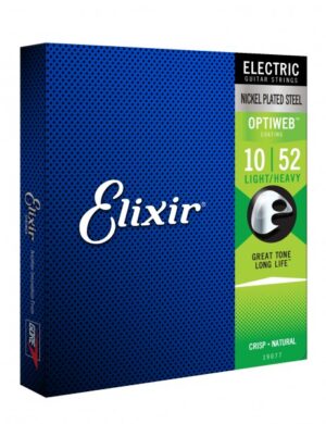 Elixir 19077 Optiweb Coated 10-52 Electric Guitar Strings 100% Genuine