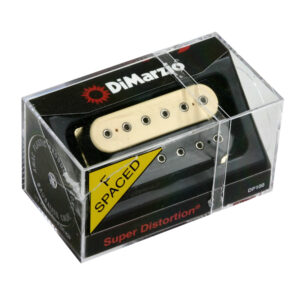 Guitar Pickup DiMarzio Super Distortion F-Spaced Humbucker Black And Cream DP100FBC
