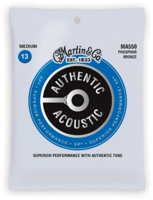 Martin MA550 Acoustic Guitar Strings Medium 13-56 SP Phosphor Bronze