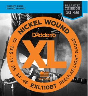 D'Addario EXL110BT Nickel Wound Electric Guitar Strings Regular Light, 10-46