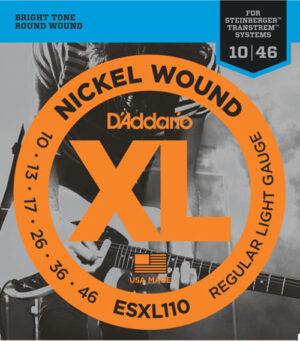 D'Addario ESXL110 Nickel Wound Electric Guitar Strings 10 - 46 Double Ball End