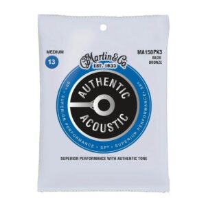 Martin MA150PK3 Acoustic Guitar Strings SP 80/20 Bronze Light, 13-56 X3 SET OFFER!