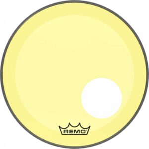 Remo 18" Powerstroke 3 Resonant Colortone Yellow Bass Drum Head P3-1318-CT-YEOH