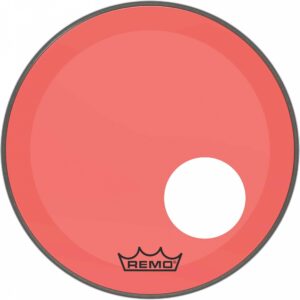 Remo 24" Powerstroke 3 Resonant Colortone Red Bass Drum Head P3-1324-CT-RDOH