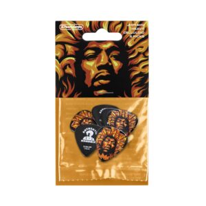 Jim Dunlop JD-JHP14HV Jimi Hendrix Voodoo Fire Guitar Picks 6 Pack