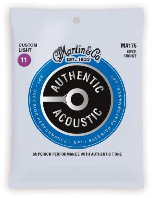 Martin MA175 Acoustic Guitar Strings SP 80/20 Bronze Custom Light, 11-52