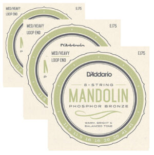 Mandolin Strings EJ75 D'Addario 11.5 - 41 Phosphor Bronze X3 SETS!