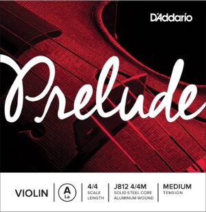 D'addario J812 4/4M Prelude Violin Single A String, Medium Tension 4/4 Scale