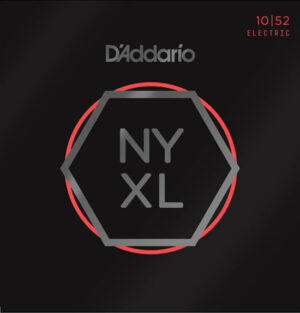 D'Addario NYXL1052 Nickel Wound Electric Guitar Strings, Light Top / Heavy Bottom, 10-52
