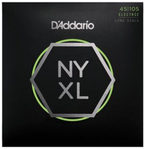 D'Addario NYXL45105 Long Scale Bass Guitar Strings, Light Top / Med Bottom, 45-105
